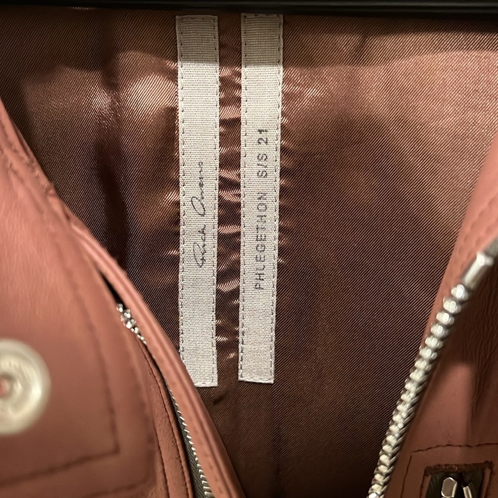 Rick Owens Leather Biker Jacket Size 44 (US) Excellent Condition - Picture 2 of 8
